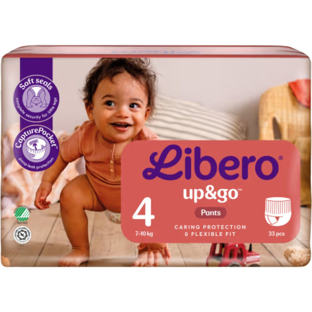 Libero Up&go 4 7-12kg Byxblöjor - Diapers 7-12kg 33p