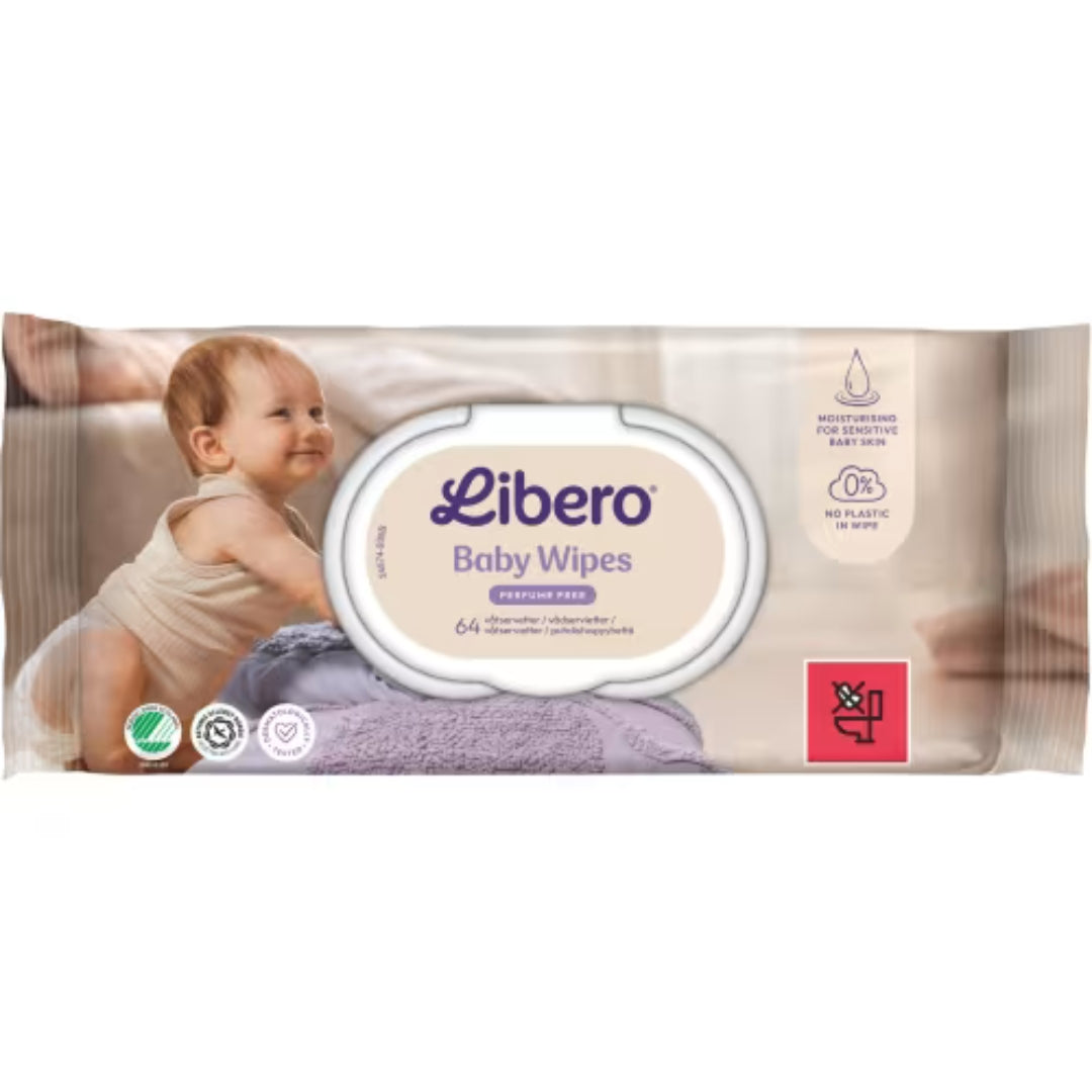 Libero märkäpyyhkeet oparfymerade - vauvapyyhkeet 64p