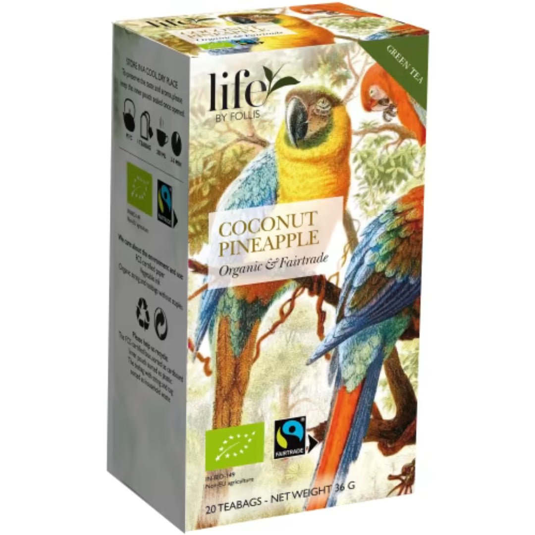 Life By Follis Coconut Pineapple Te - Healthy Pina Colada Green Tea 20p