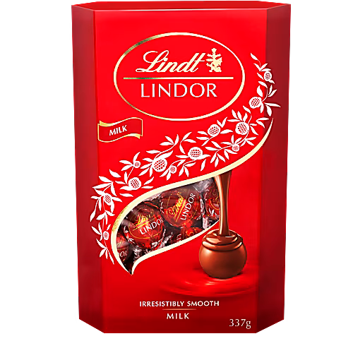Lindt Lindorkulor Mjölkchoklad - Praline with Smooth and Creamy Chocolate 337g