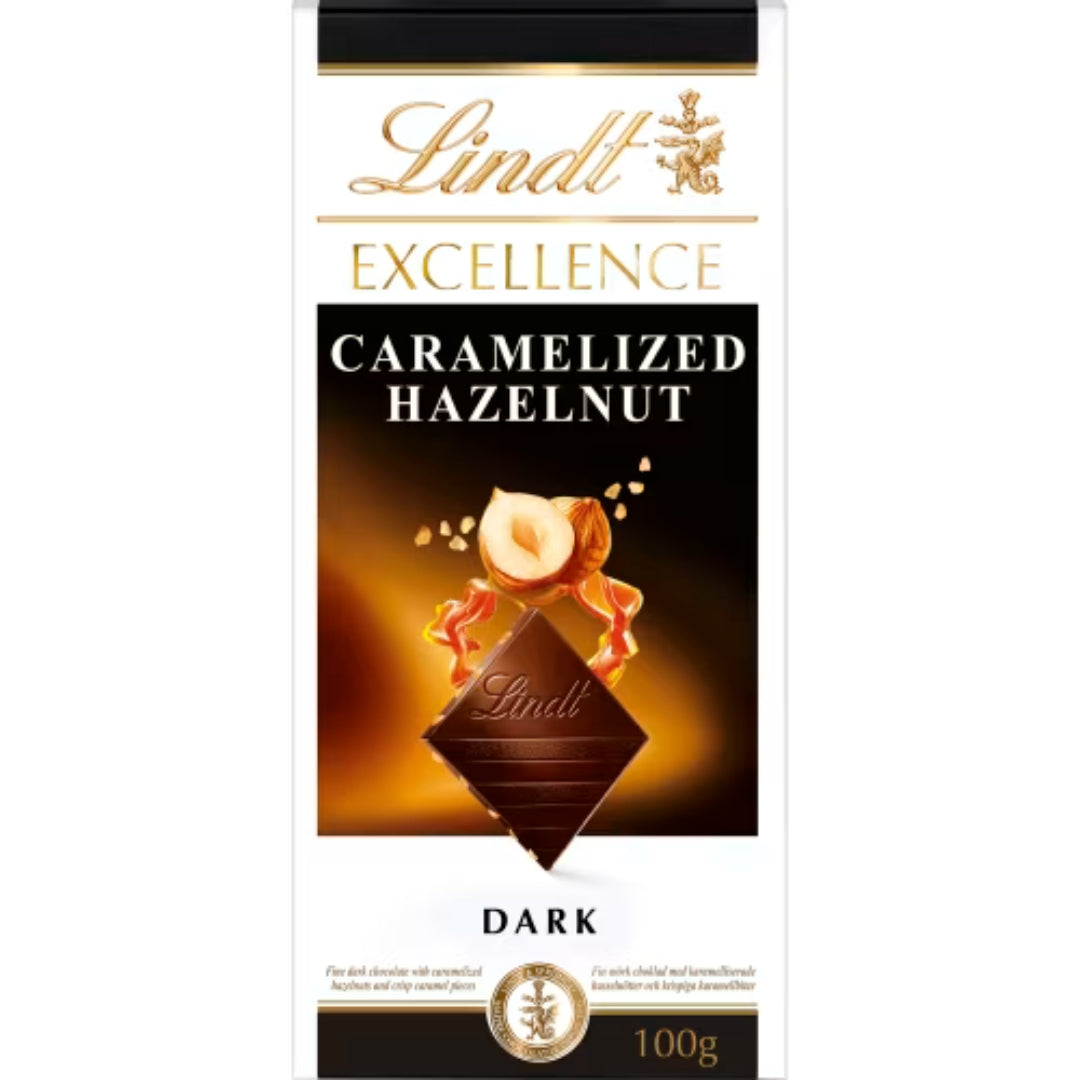 Lindt Excellence Caramelized Hazelnut - Dark Chocolate with Caramelized Hazelnut 100g