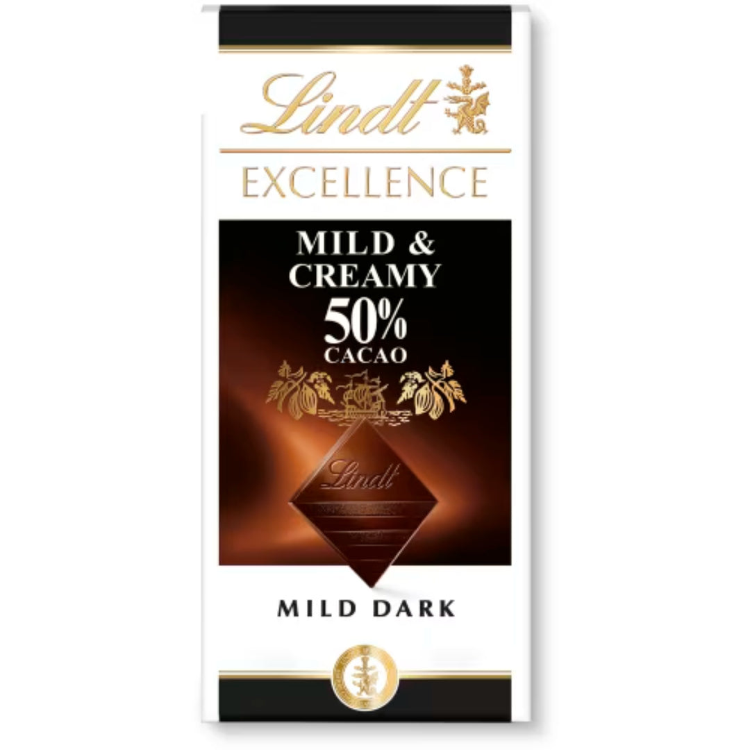 Lindt Excellence Mild Cream - 50% Cocoa Mild & Creamy 100g