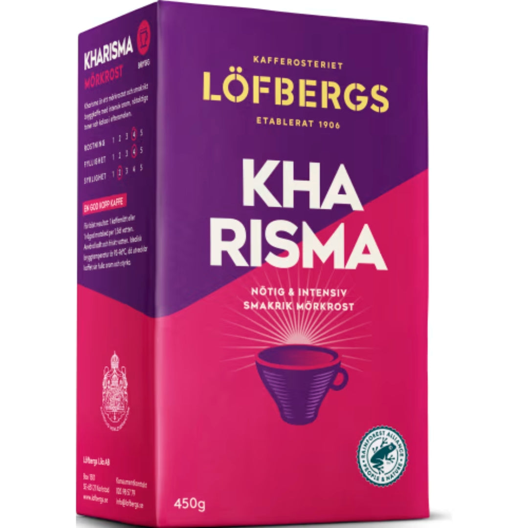 Löfbergs Kharisma Mörkrost Bryggkaffe - Dark Roast Filter Coffee 450g
