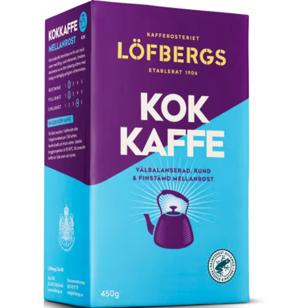 Lofbergs Kokkaffe Mellanrost - Boiled Coffee Medium Roast 450g