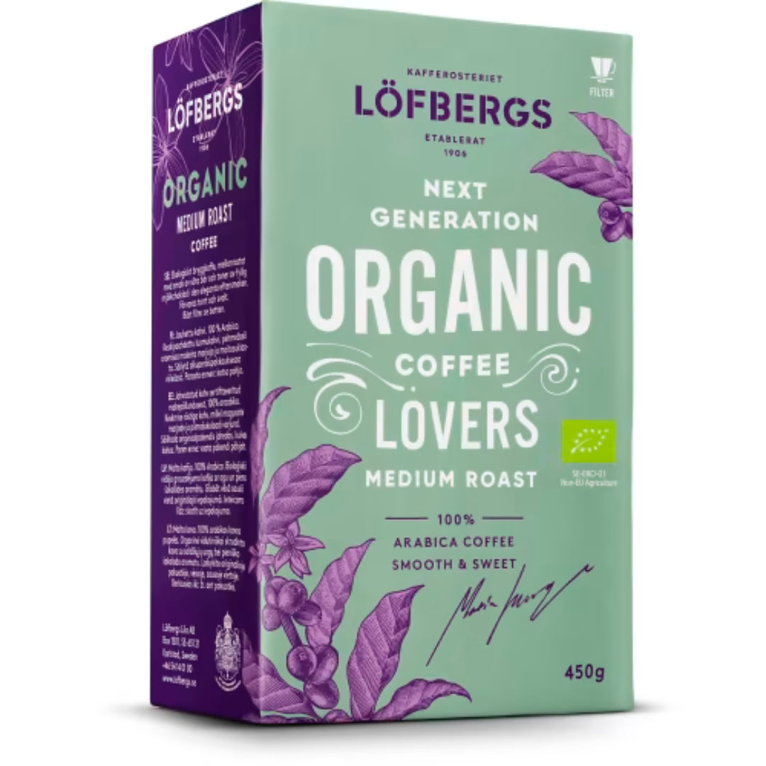 Lofbergs Medium Roast Bryggkaffe - Organic Medium-Roasted Coffee 450g