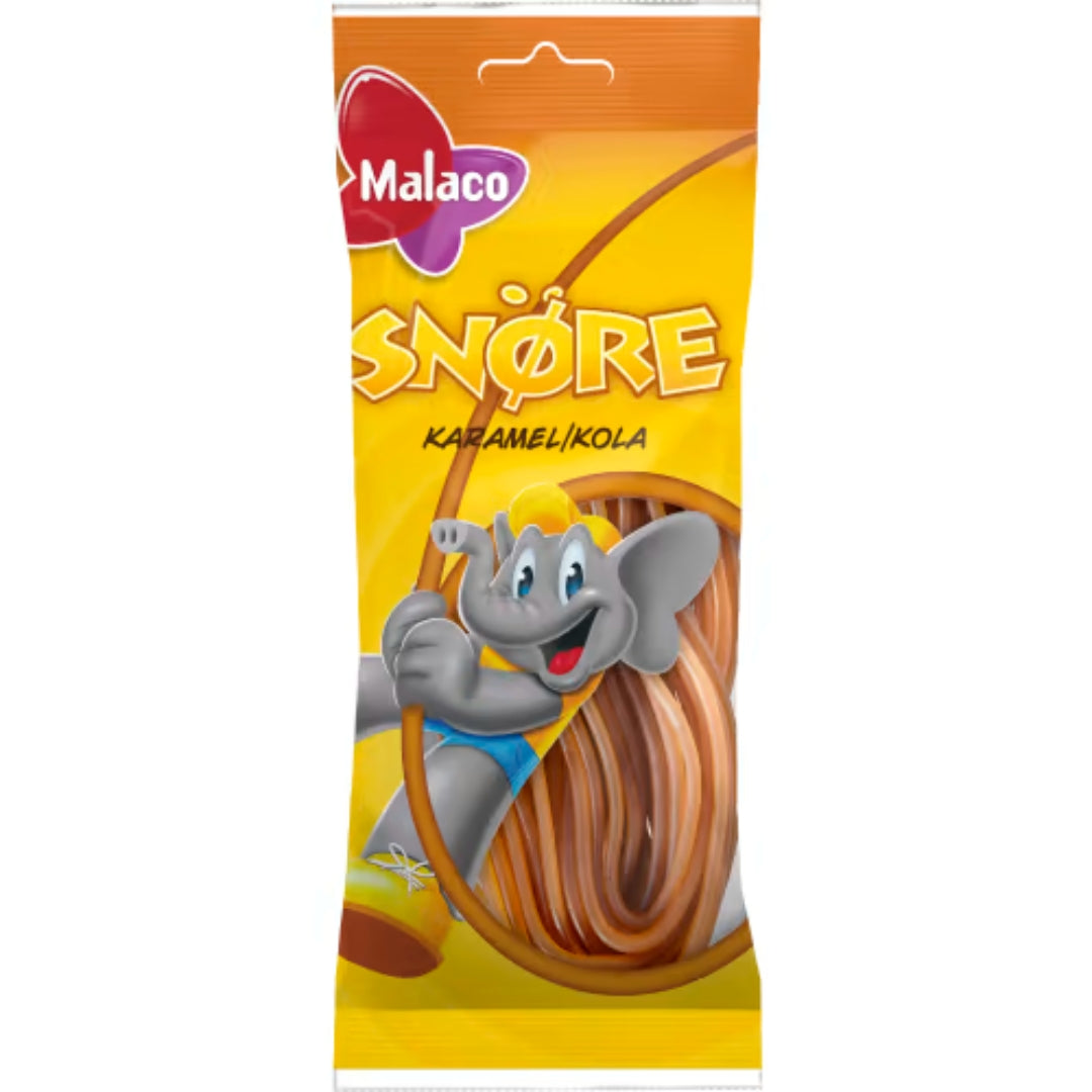 Malaco Snöre Kola – Caramel Laces 94g