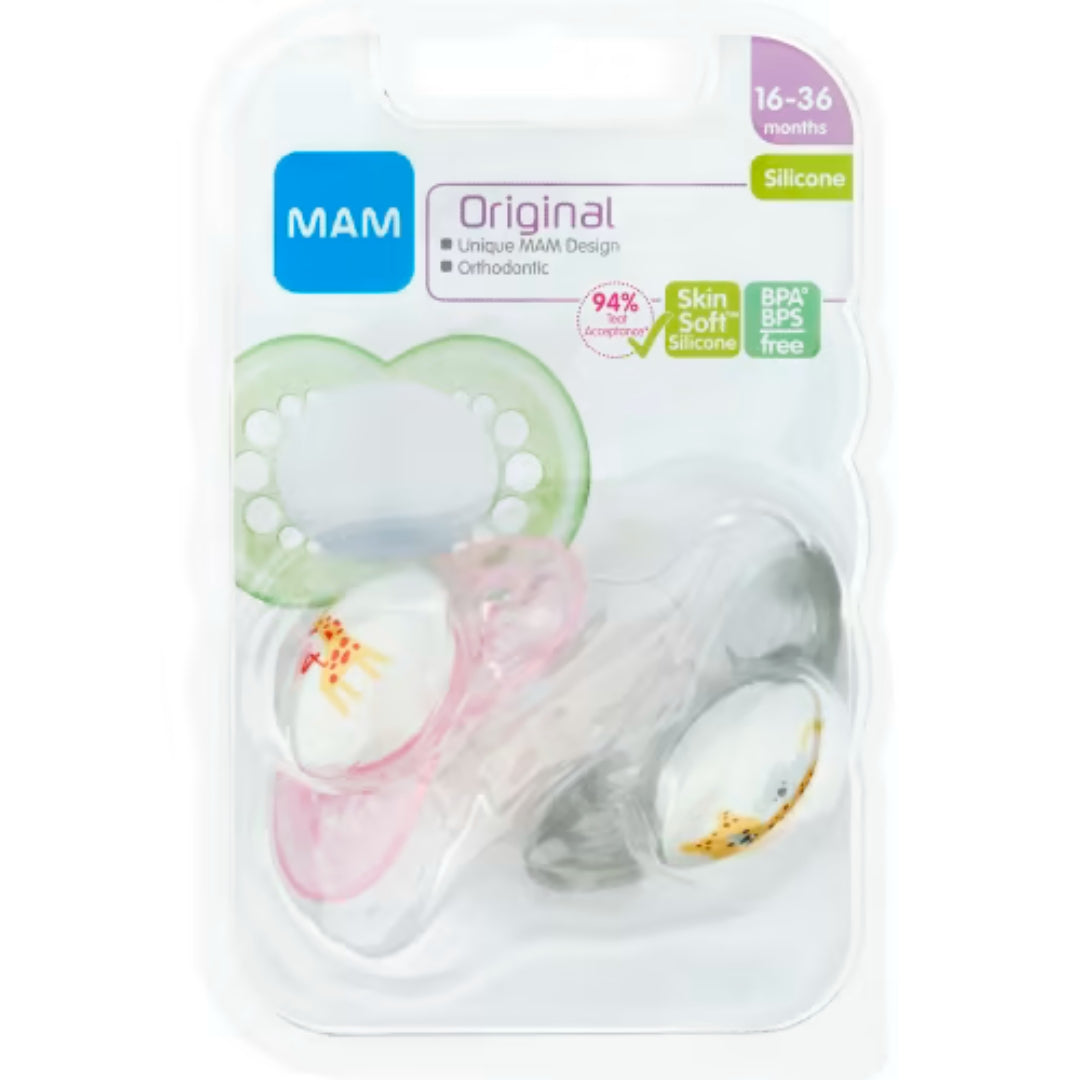 Mam Original Napp Silikon 16-36 Månader - Classic Pacifier 2p