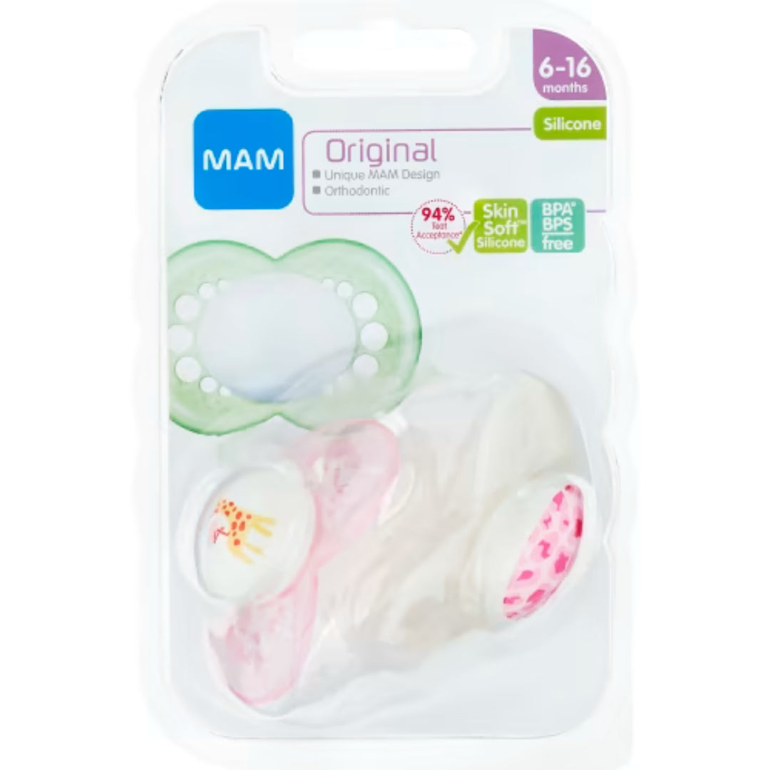 Mam Original Silik Napp 6-16 Månader - Classic Pacifier 2p