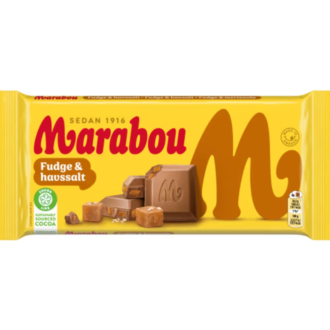 Marabou Fudge & Havssalt - Fudge & Seasalt Chocolate 185g