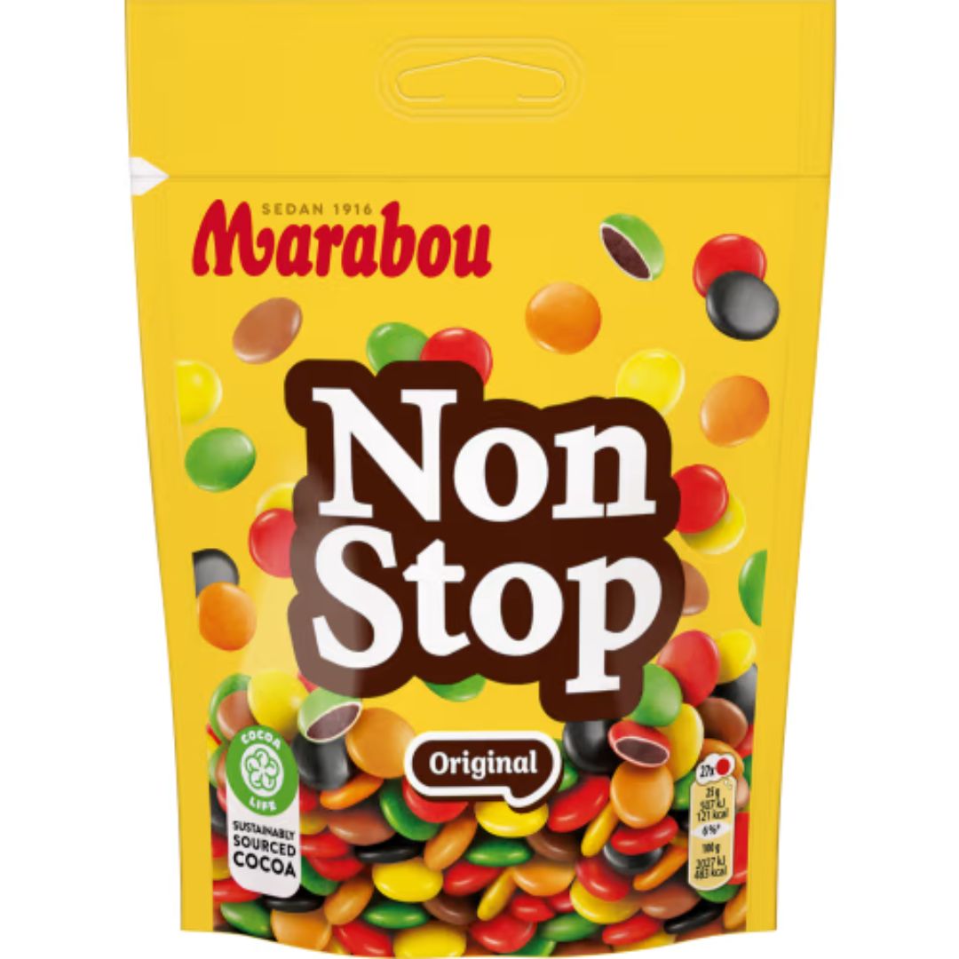 Marabou Non Stop – Colorful Chocolate Buttons 225g
