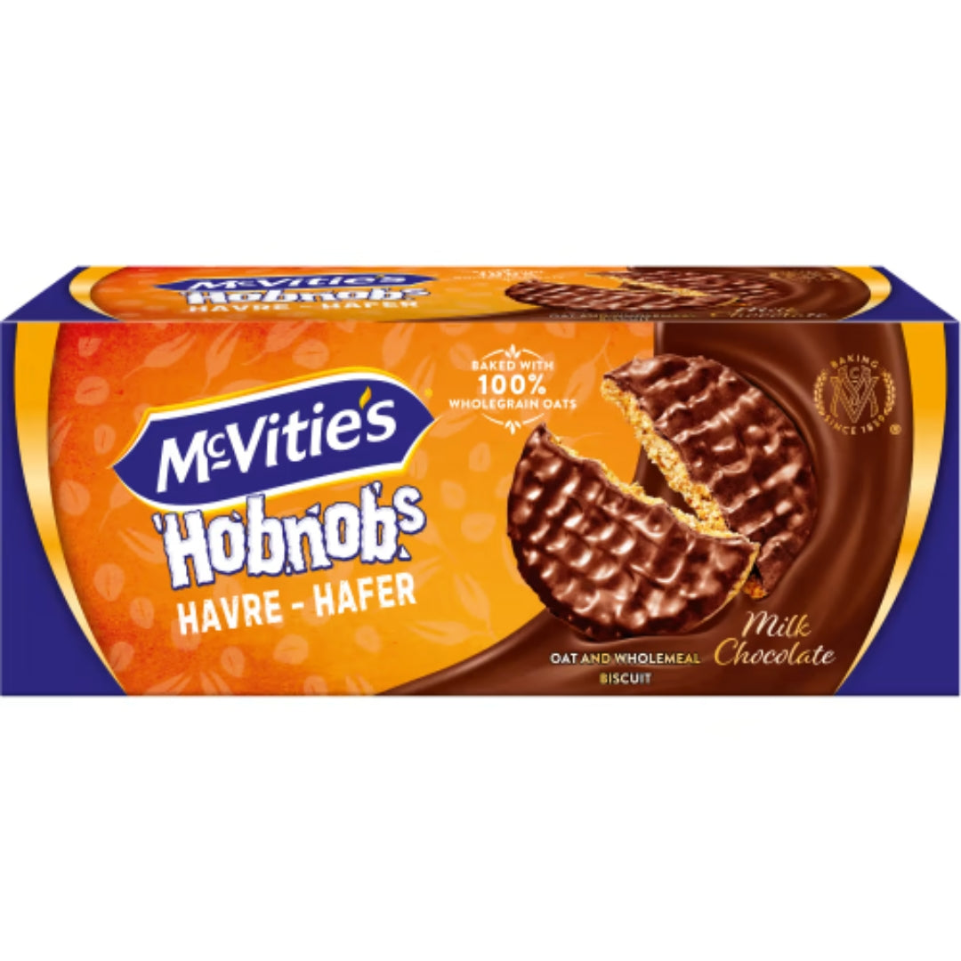 Mcvities Hobnobs Mjölkchoklad - Oat Biscuit with a of Milk Chocolate 300g