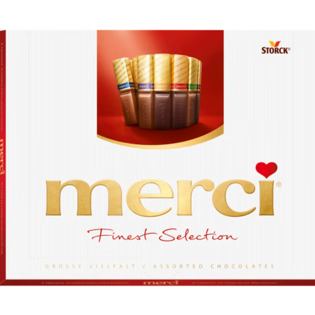 Merci Finest Selection Röd Chokladask - Chocolate Pralines 250g