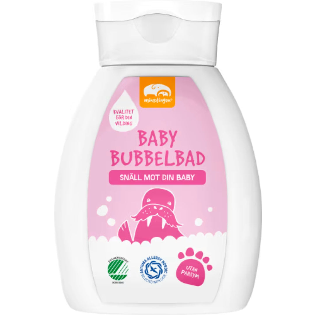 Minstingen Baby Bubbelbad Utan Parfym - Gentle & Fragrance-Free Bubble Bath 250ml
