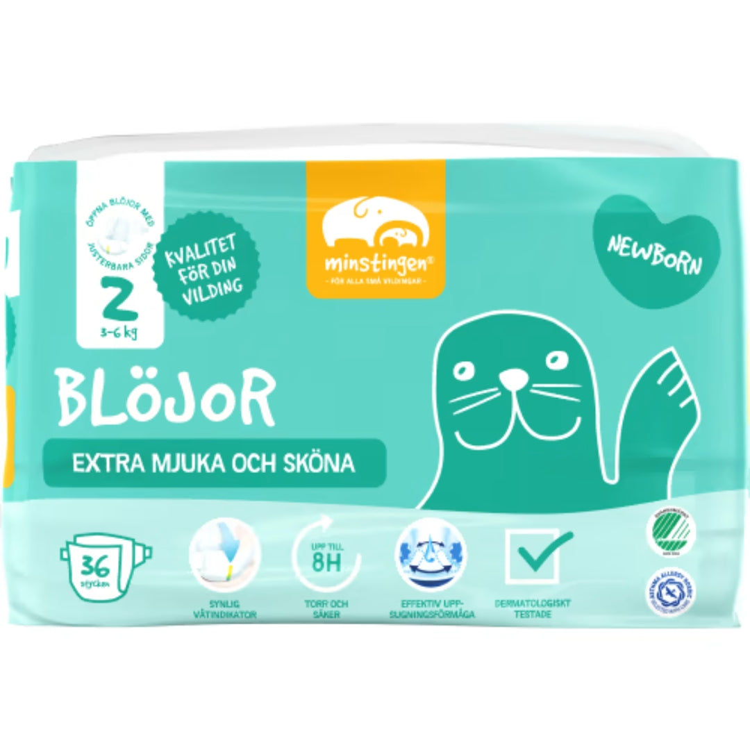 Minstingen Blöjor 2 3-6kg - Diapers 3-6kg 36p
