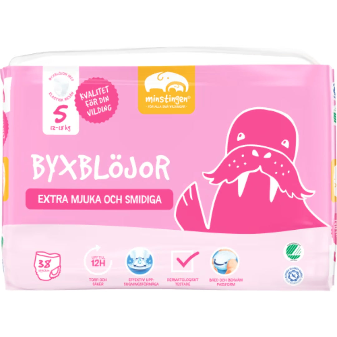 Minstingen Byxblöjor 5 12-18kg - Diapers Size 5 (12-18kg) 38p