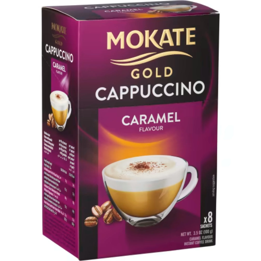 Mokate Cappuccino Caramel Snabbkaffe - Cappuccino Caramel Instant Coffee 100g
