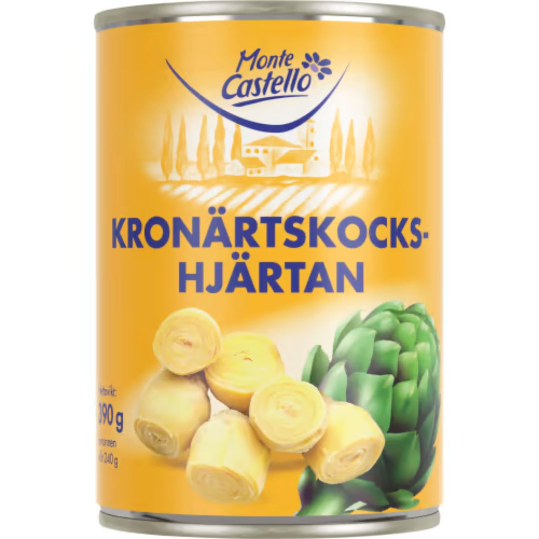 Monte Castello Kronärtskocka Hjärta - Artichoke Hearts 390g