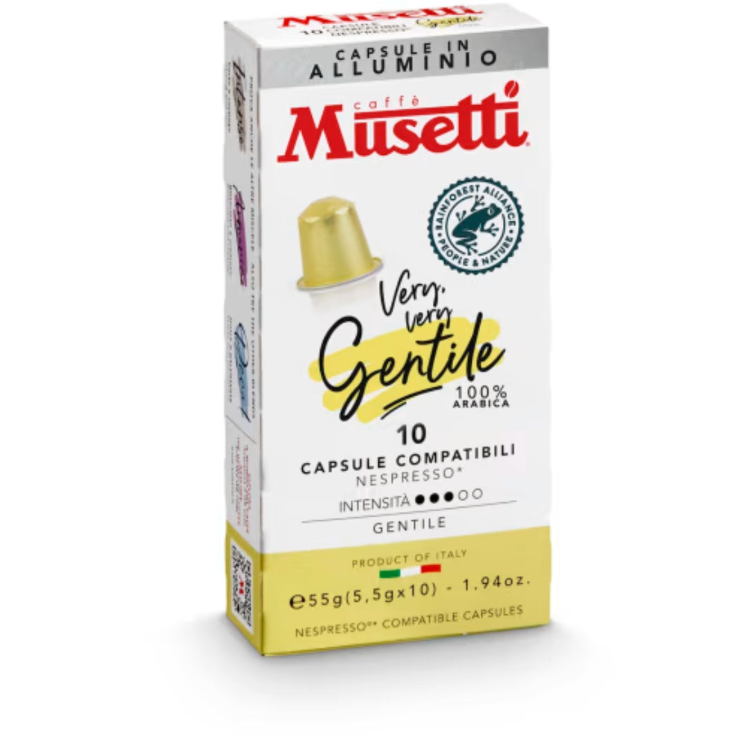 Musetti Gentile Kaffekapslar - Mild Espresso Blend Coffee Capsules 55g