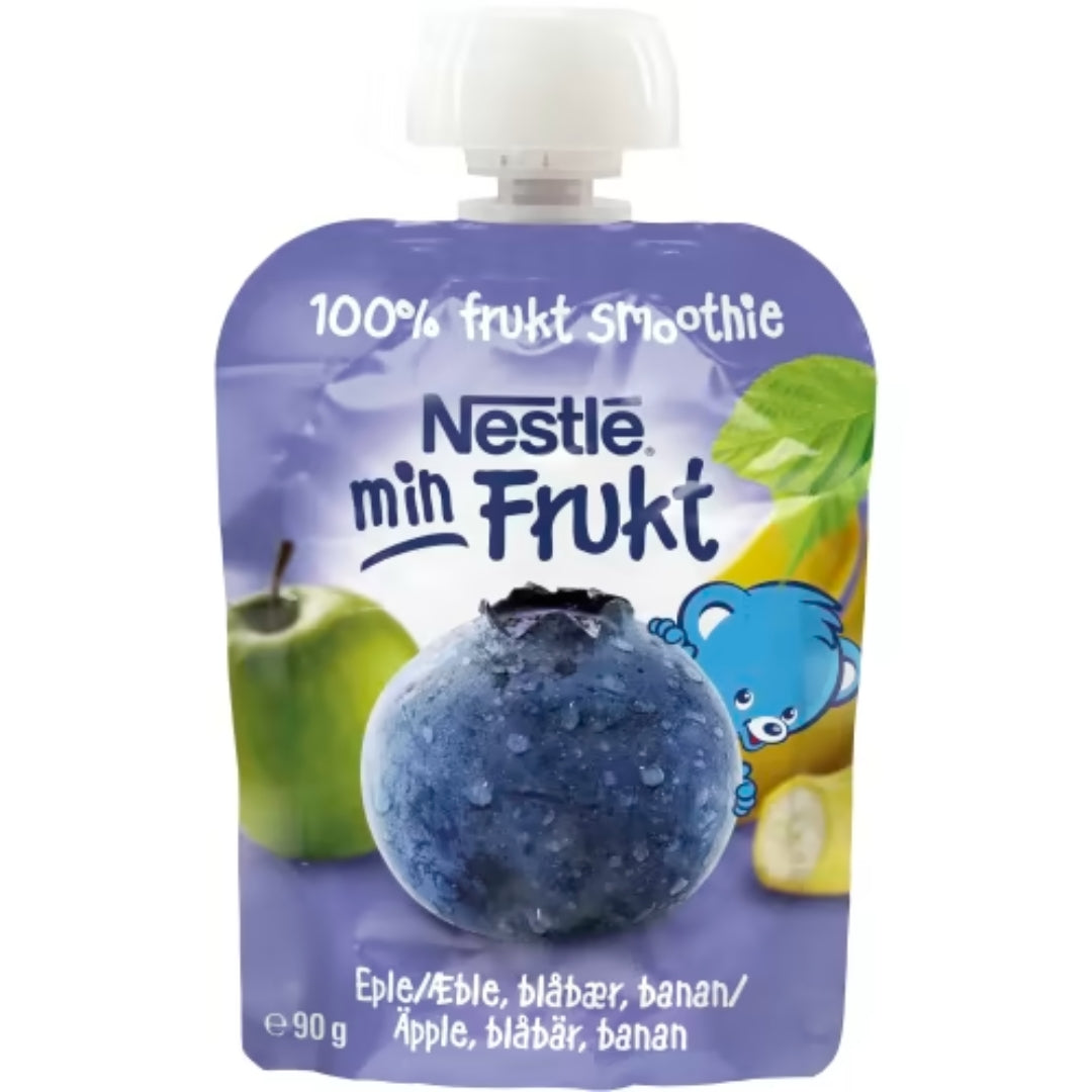 Nestlé Fruktsmoothie Äpple Blåbär Banan 6 Månader - Apple, Blueberry & Banana Smoothie 90g