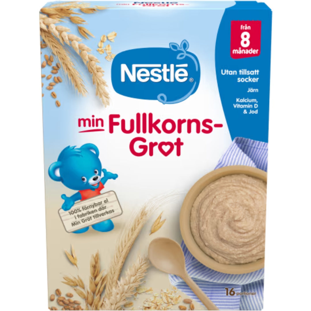 Nestlé Fullkornsgröt 8 Månader - Whole Grain Porridge 450g