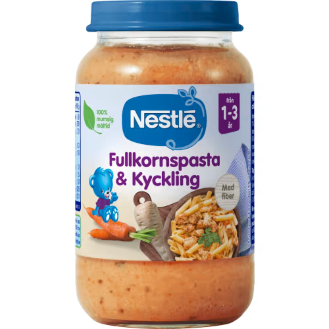 Nestlé Fullkornspasta Kyckling 1-3 År - Whole Grain Pasta & Chicken 220g