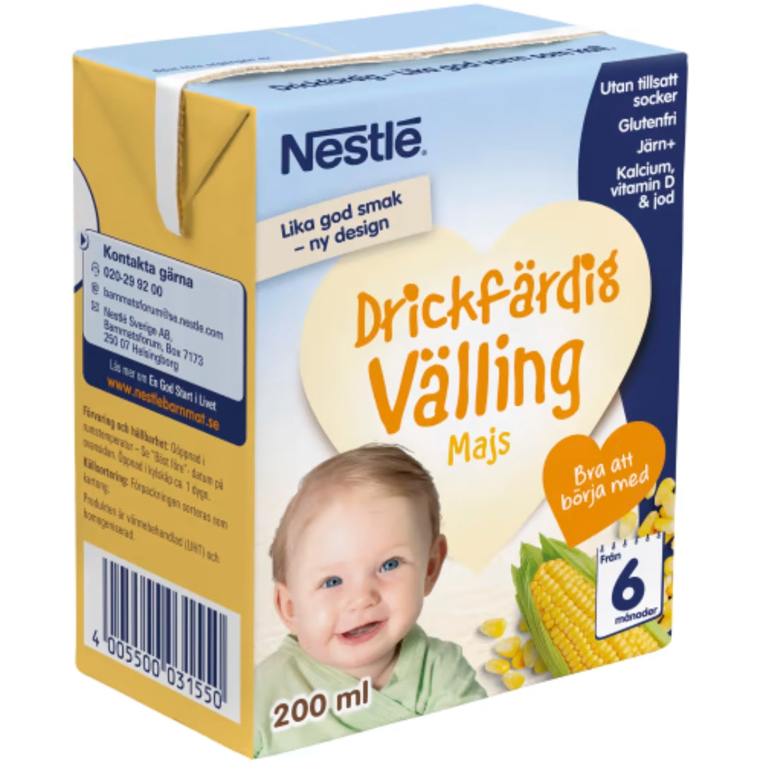 Nestlé Majsvälling Drickfärdig Från 6 Månader - Corn Gruel 200ml