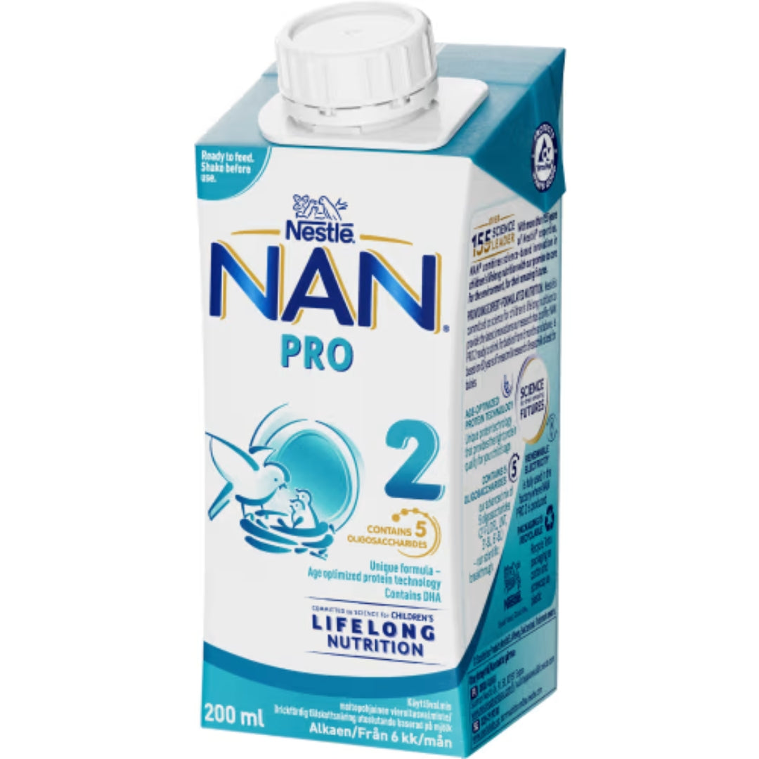 Nestlé Nan 2 Pro Modersmjölkers - Follow-On Formula Milk Drink 200ml
