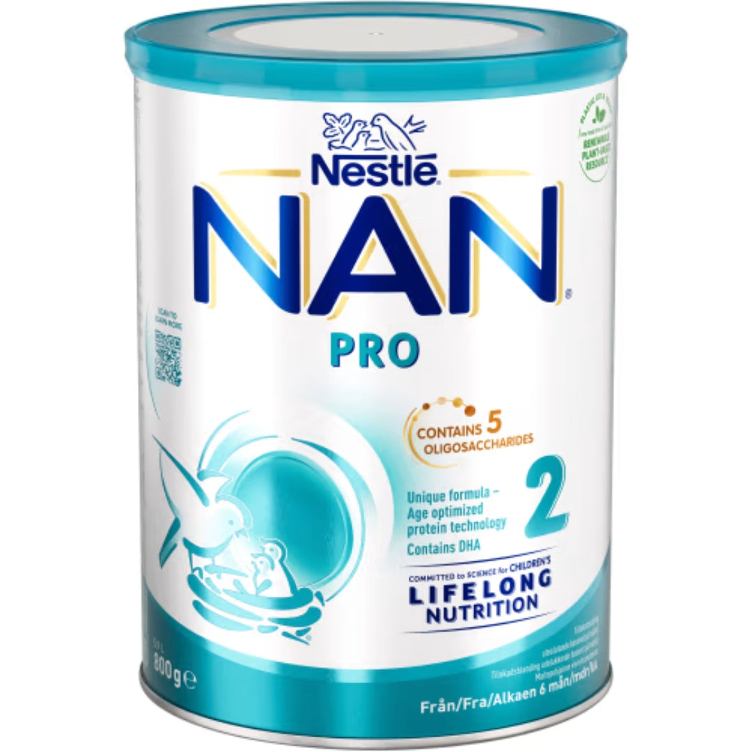 Nestle Nan Pro 2 Tillskottsnäring Från 6 Månader - Milk-based Follow-on Formula from 6 months 6.2l