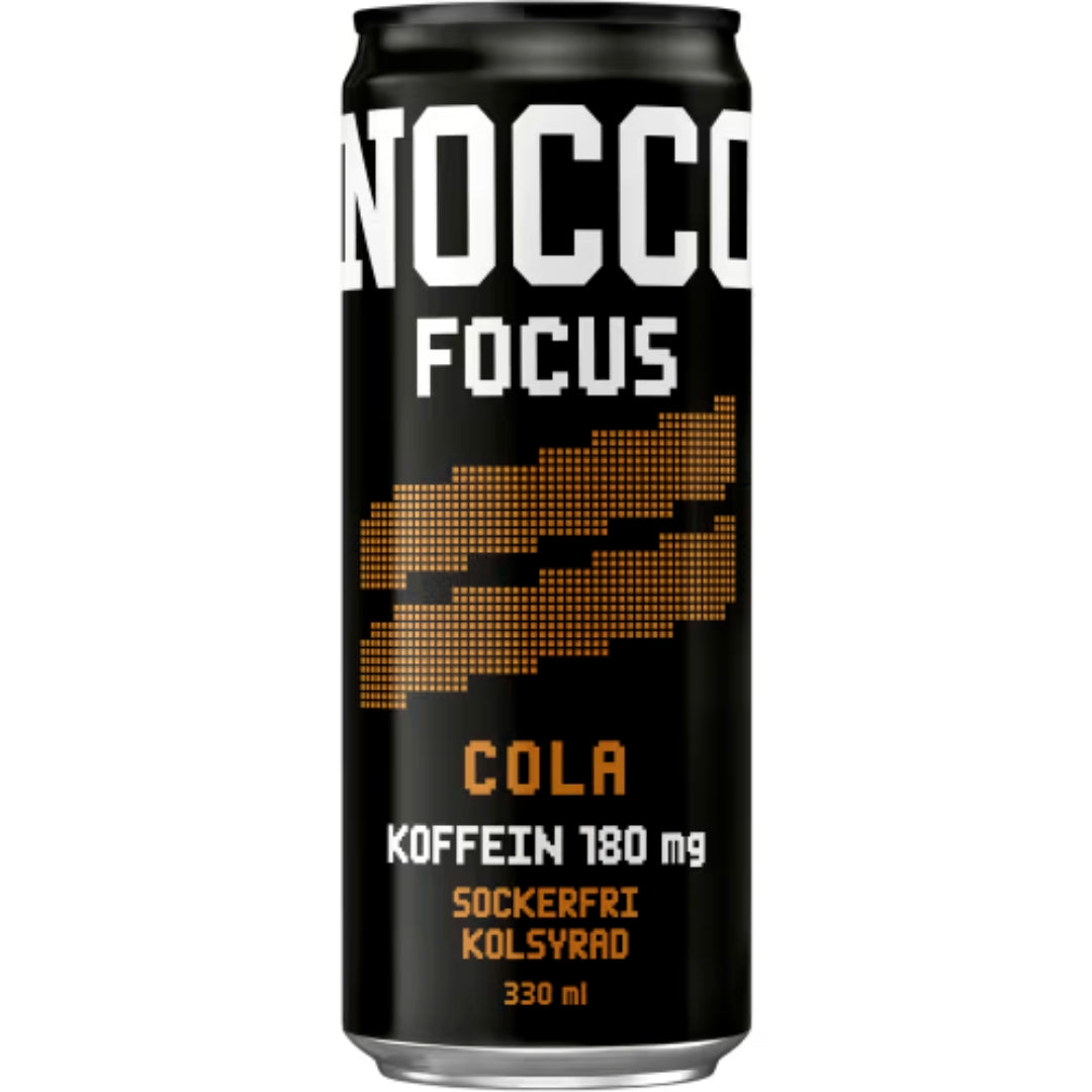 Nocco Cola Focus Energidryck Burk - Energy Drink 33cl