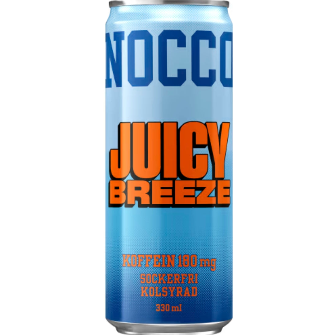 Nocco Juicy Breeze Sockerfri Energidryck Burk - Energy Drink 33cl
