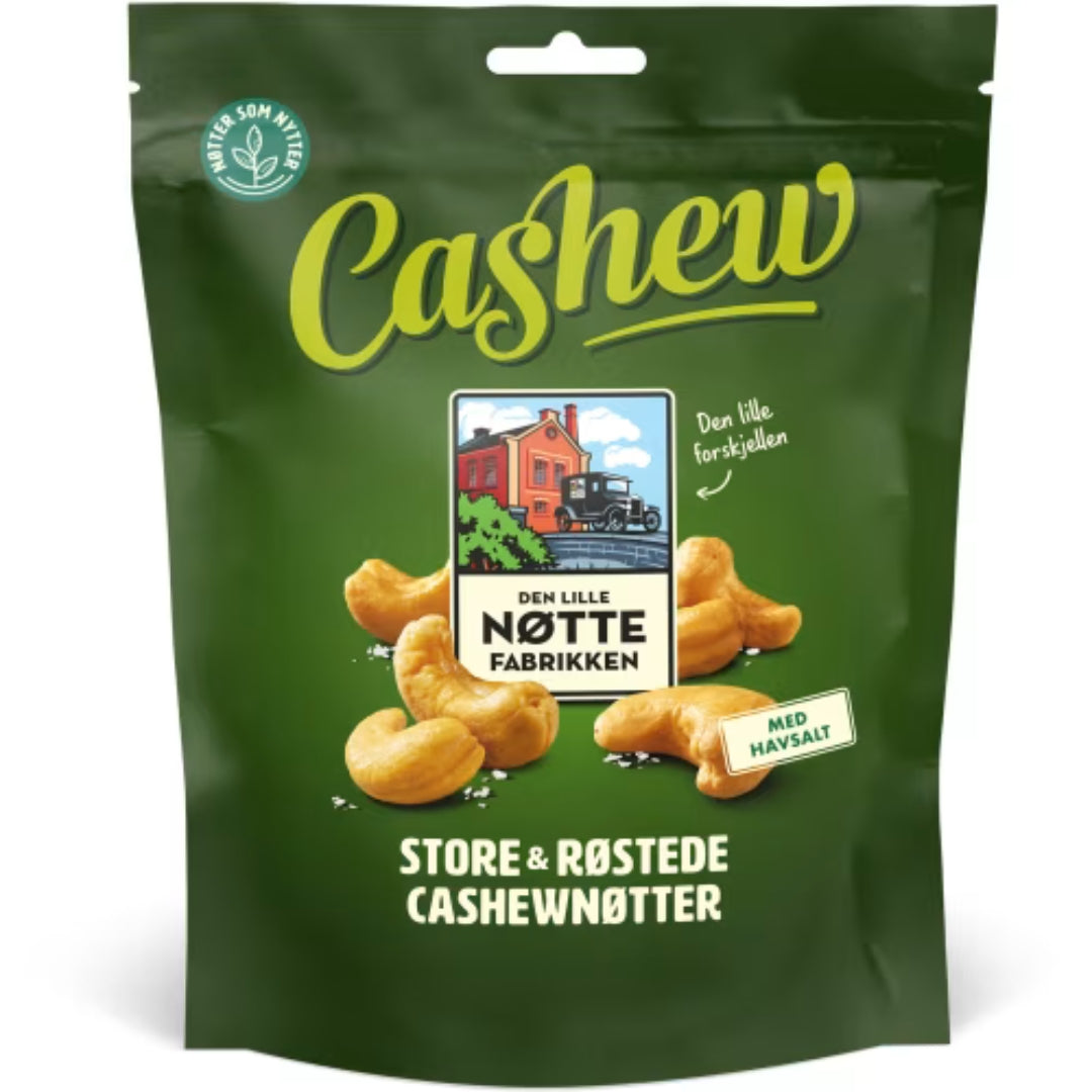 Nottefabrikken Cashewnötter - Lightly Salted Cashew Nuts 250g