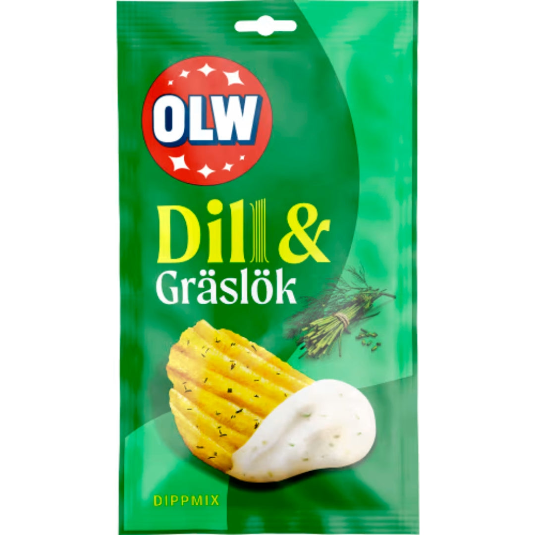 Olw Dippmix Dill & Gräslök - Dip -Mischung mit Dill & Chiven -Geschmack 24g