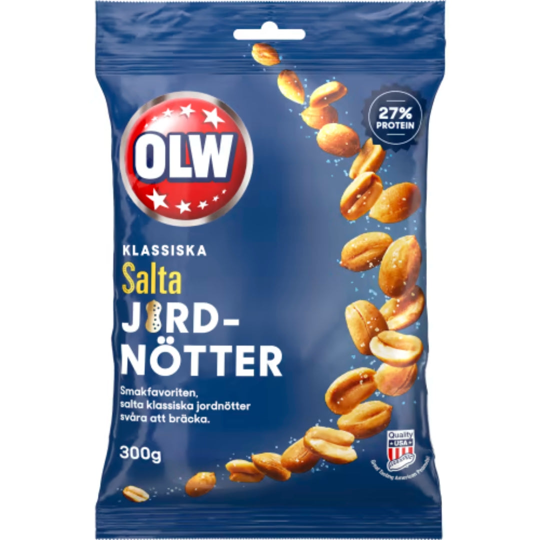 OLW Jordnötter Salta - Salted Peanuts 300g