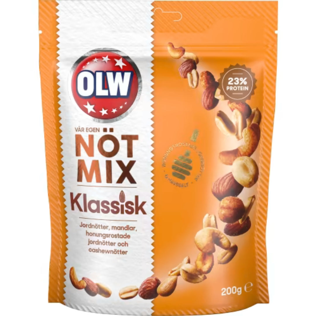 Olw Nötmix Klassisk - Miscela di dado leggermente arrostita e salata 200g