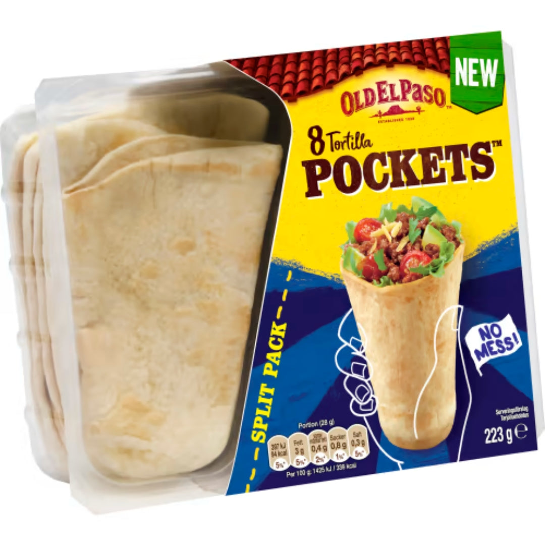 Old El Paso Pockets Tortilla 8-pack - Pockets Tortilla 223g