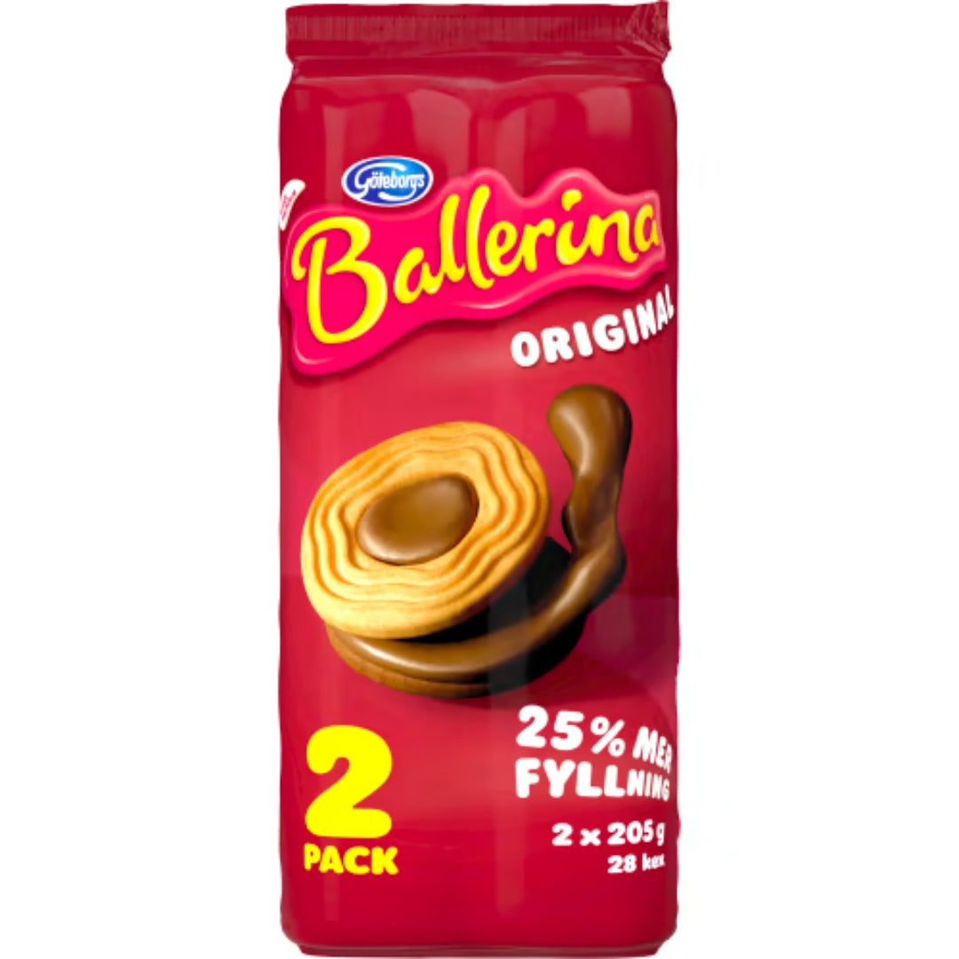 Ballerina Original Ballerina 2-pack - Crispy Biscuits and Smooth Nougat Cream 410g