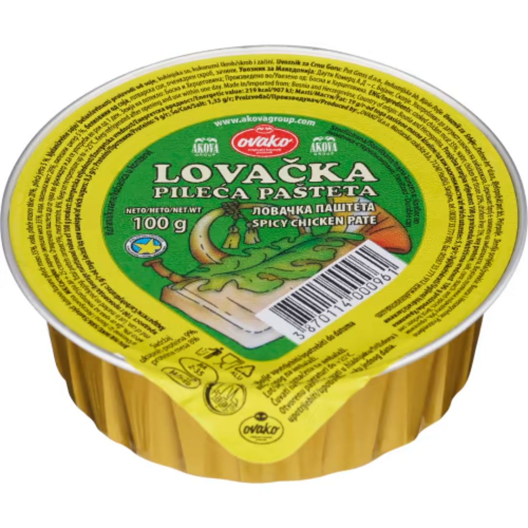 Ovako Kycklingpastej Lovacka - Chicken Pâté Lovacka 100g