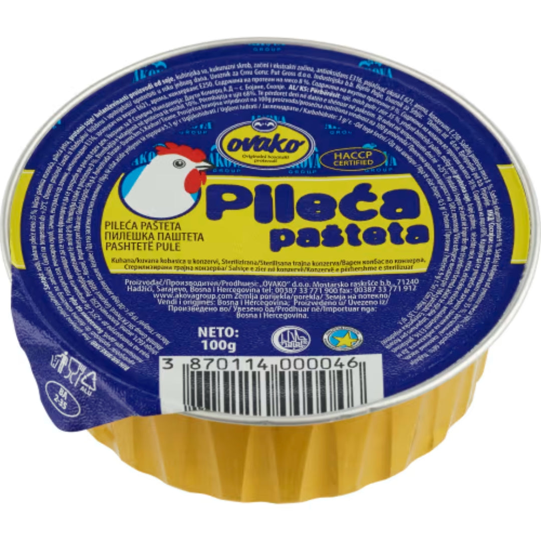 Ovako Kycklingpastej Pileca - Chicken Pâté Pileca 100g