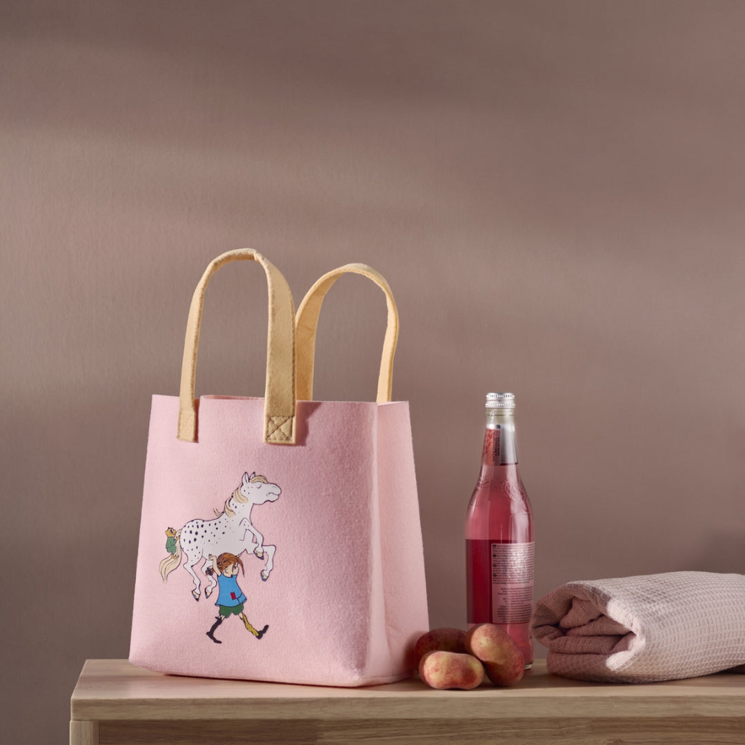 PIPPI Väska Pippi & Lilla Gubben 25X25CM