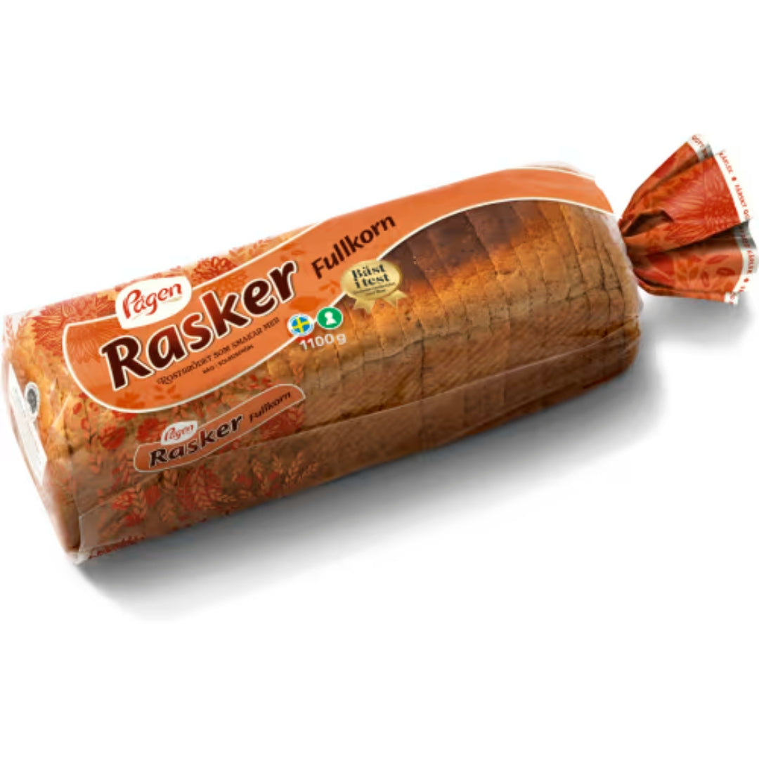 Pågen Rasker Fullkorn - Whole Grain Toast Bread with delicious Seeds 1.1kg