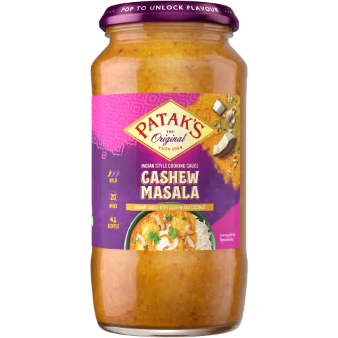 Patak's Cashew Masala Indian Curry Sauce - Cashew Curry Sauce 500g