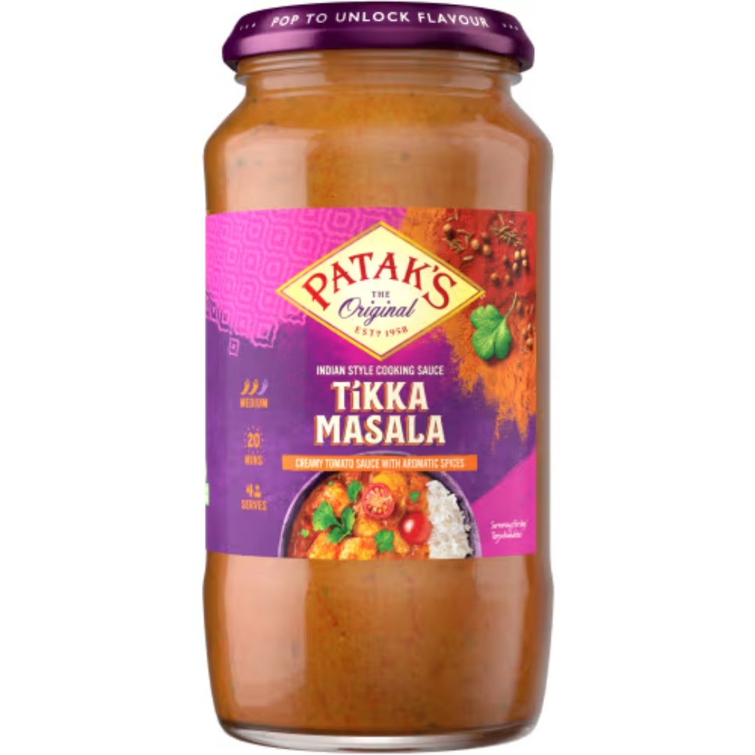 Patak's Tikka Masala Indian Curry Sauce - Tomato Curry Sauce 500g