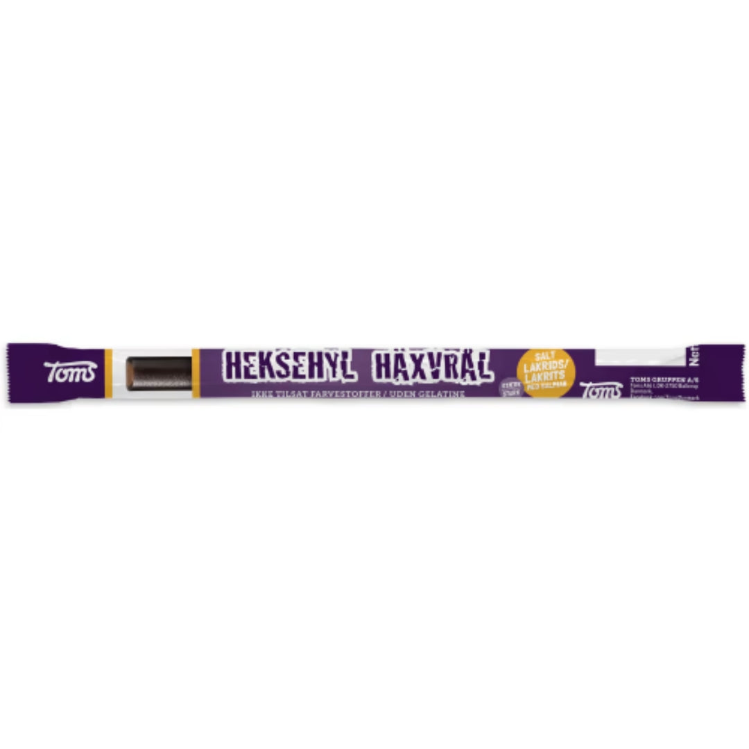 Toms Pingvinstång Haxvral - Salty Licorice flavor with Brown Salmiak filling 27g