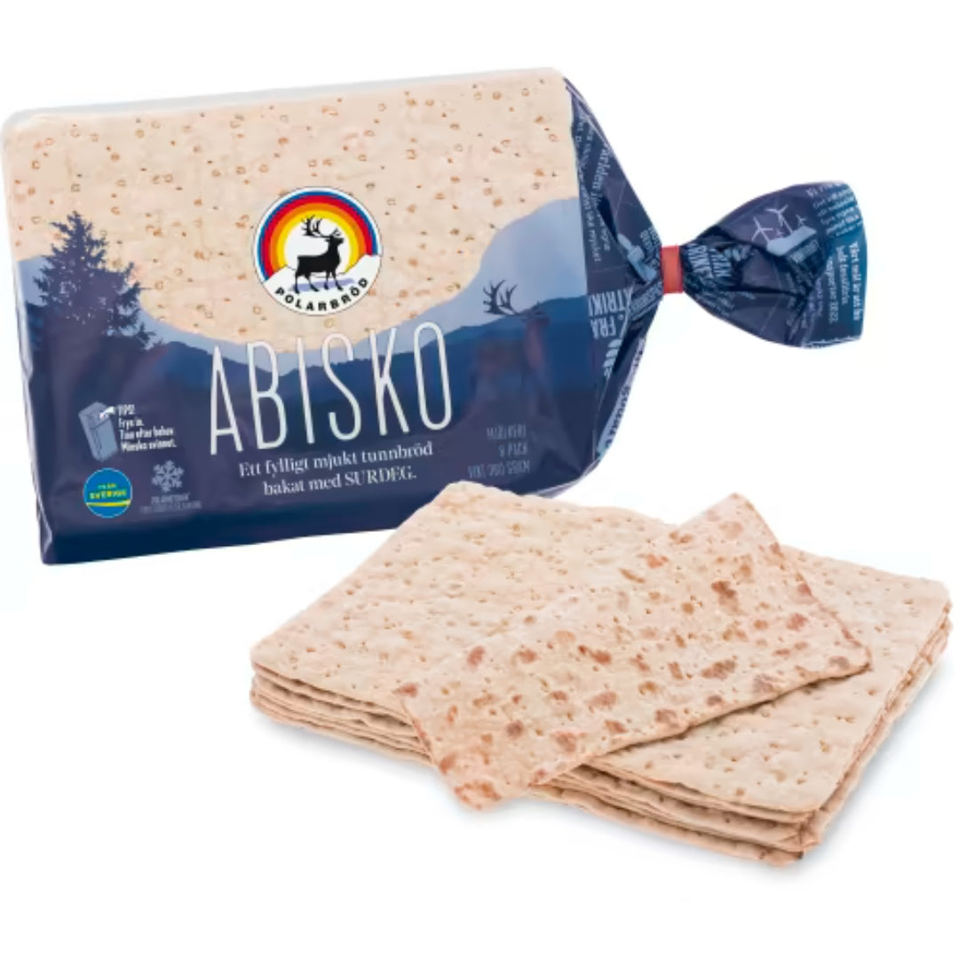 Polarbröd Abisko 8-pack - Soft Flatbread with a Mild Sourdough flavor 360g