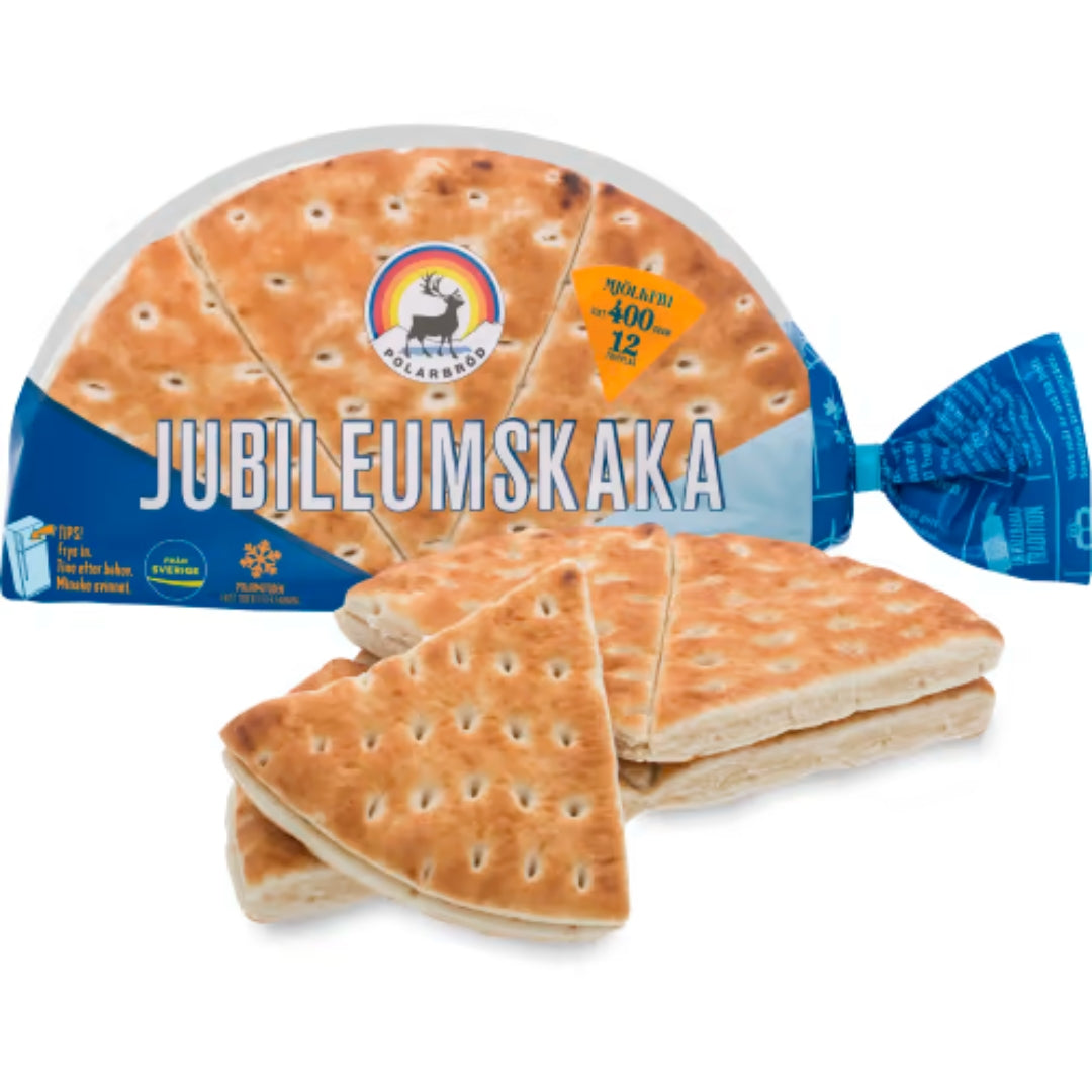 Polarbröd Jubileumskaka 12-pack - Golden-Baked Wheat Cakes 400g