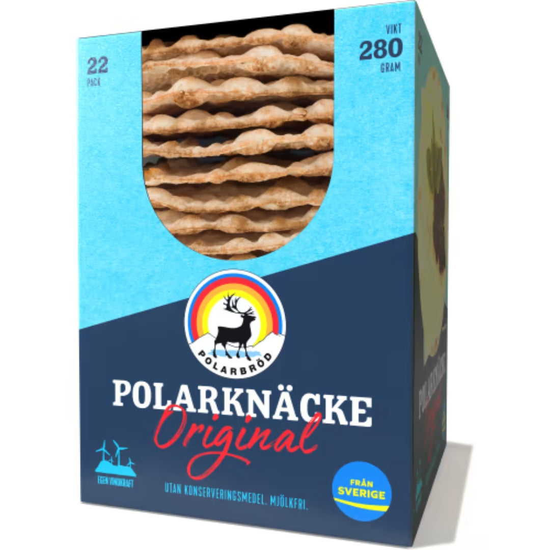 Polarbröd Polarknäcke Original Runda 22-pack - Thin, Round, and Flatbread Crisp 280g