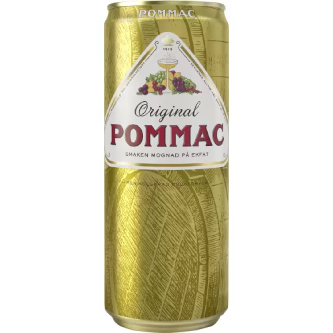 Pommac Original Läsk Burk - Sparkling Fruit and Berry Drink 33cl