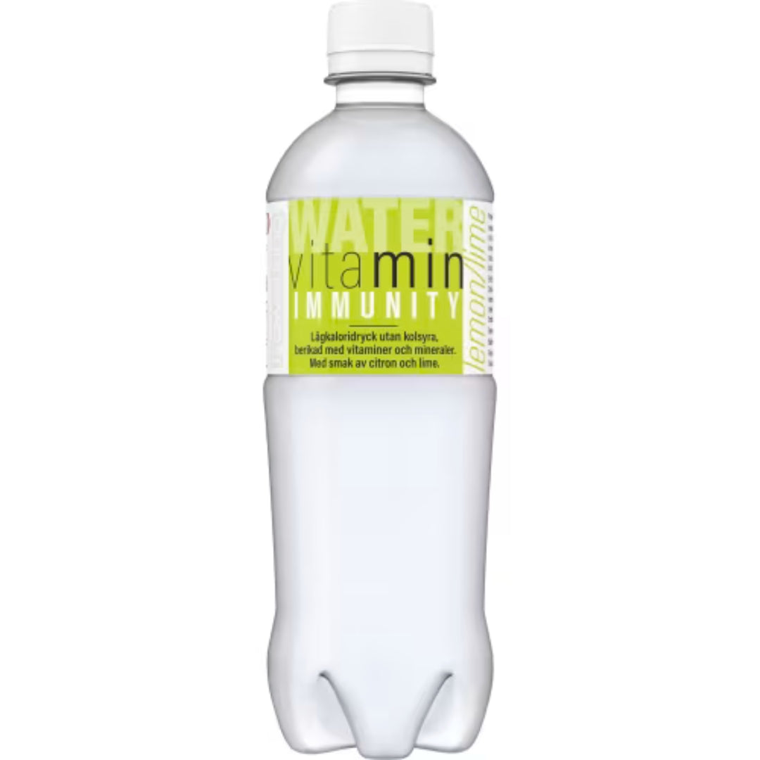 Powerking Citron/lime Vitaminvatten Pet - Low-Calorie Still Drink with Lemon and Lime Flavor 50cl