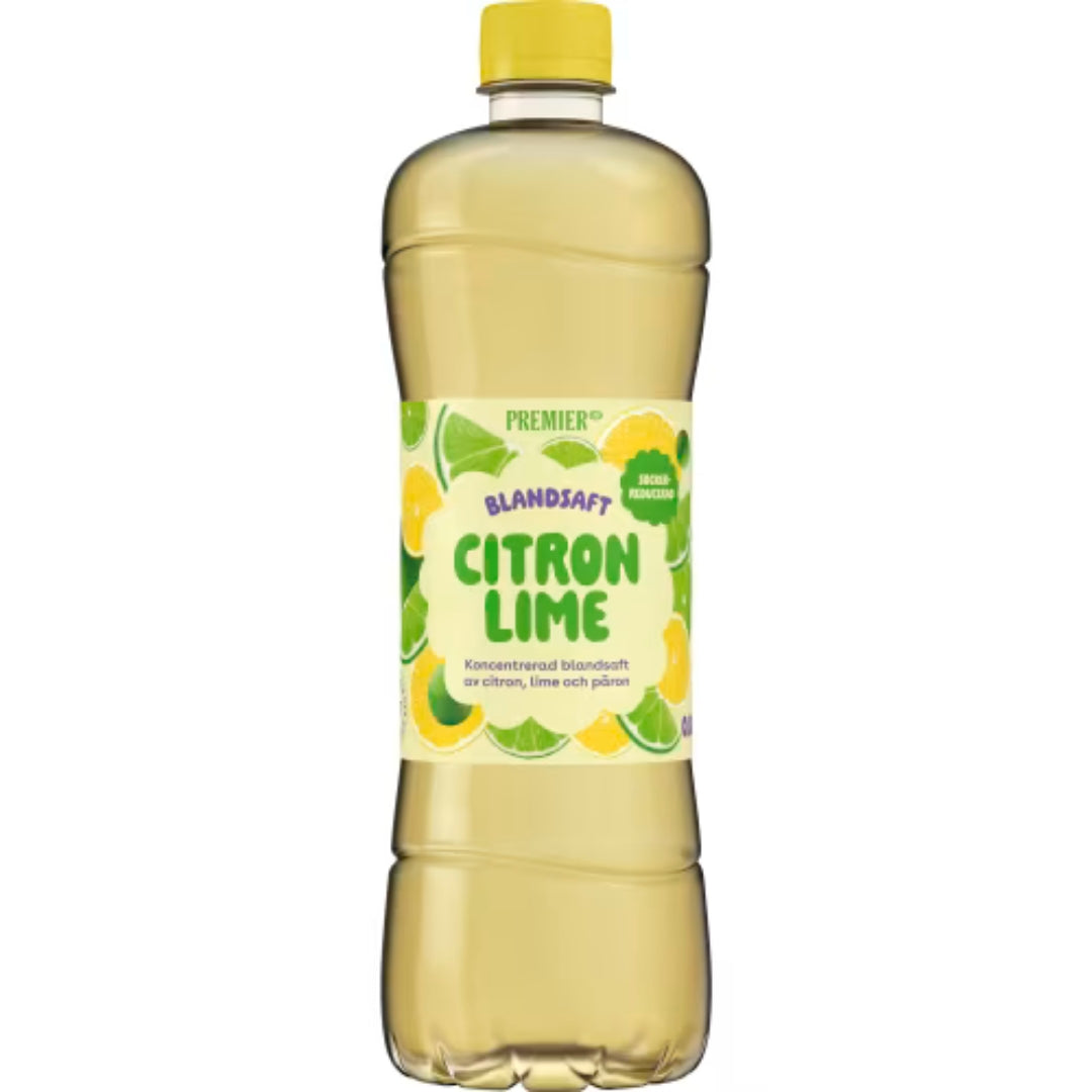 Premier Citron Lime Blandsaft - Lemon Lime Cordial 0.8L