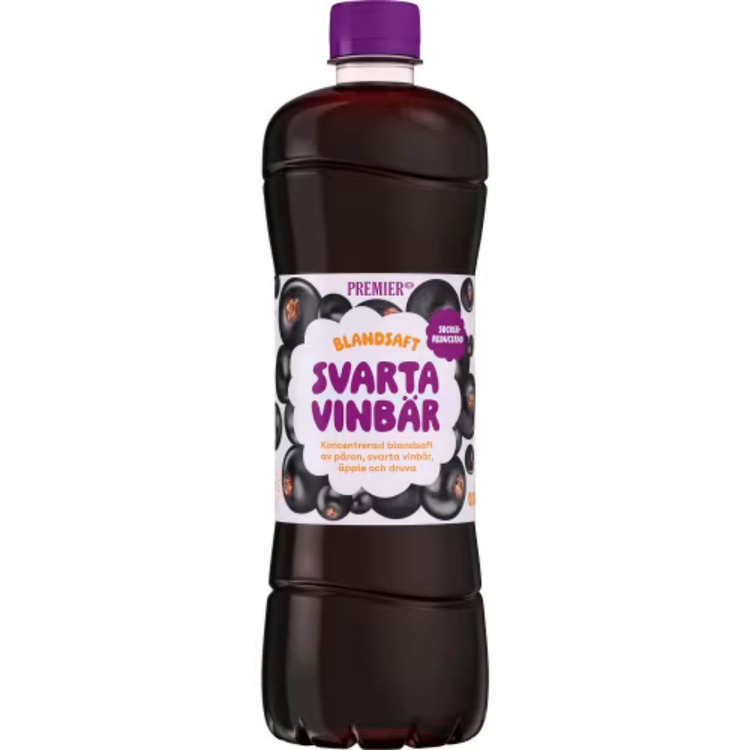 Premier Svarta Vinbär Blandsaft - Black Johannascrant Cordial 0,8L